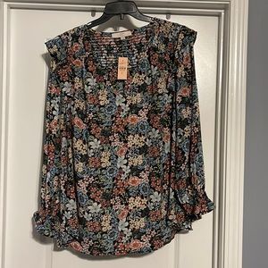 NWT LOFT Floral Blouse sz 20